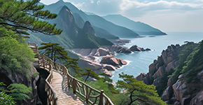 A4線《婺里望山》望仙谷、醉美篁嶺-鮮花小鎮(zhèn)、